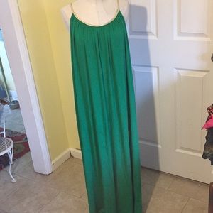Ashley Stewart green maxi dress size 14 16